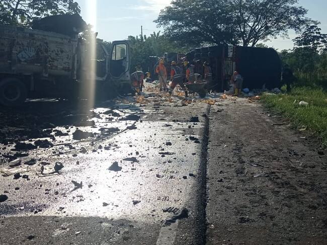 Trágico accidente vial dejó un muerto y un herido vía Bucaramanga - Medellín  