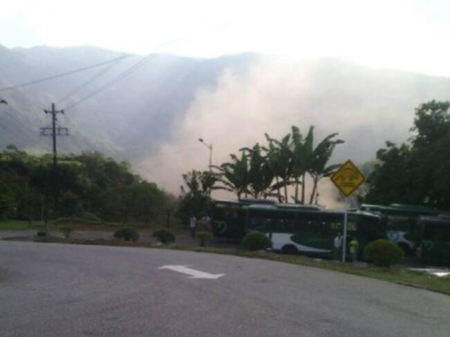 Doce horas duró incendio en la central hidroeléctrica de Guatapé.