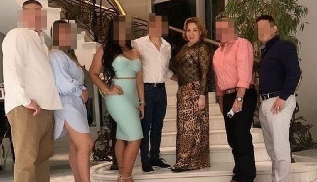 Silvia Gette durante la celebración en casa por cárcel