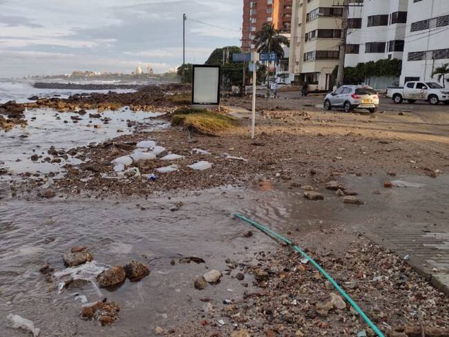 Mar de leva en Cartagena podría extenderse por 24 horas: Dimar