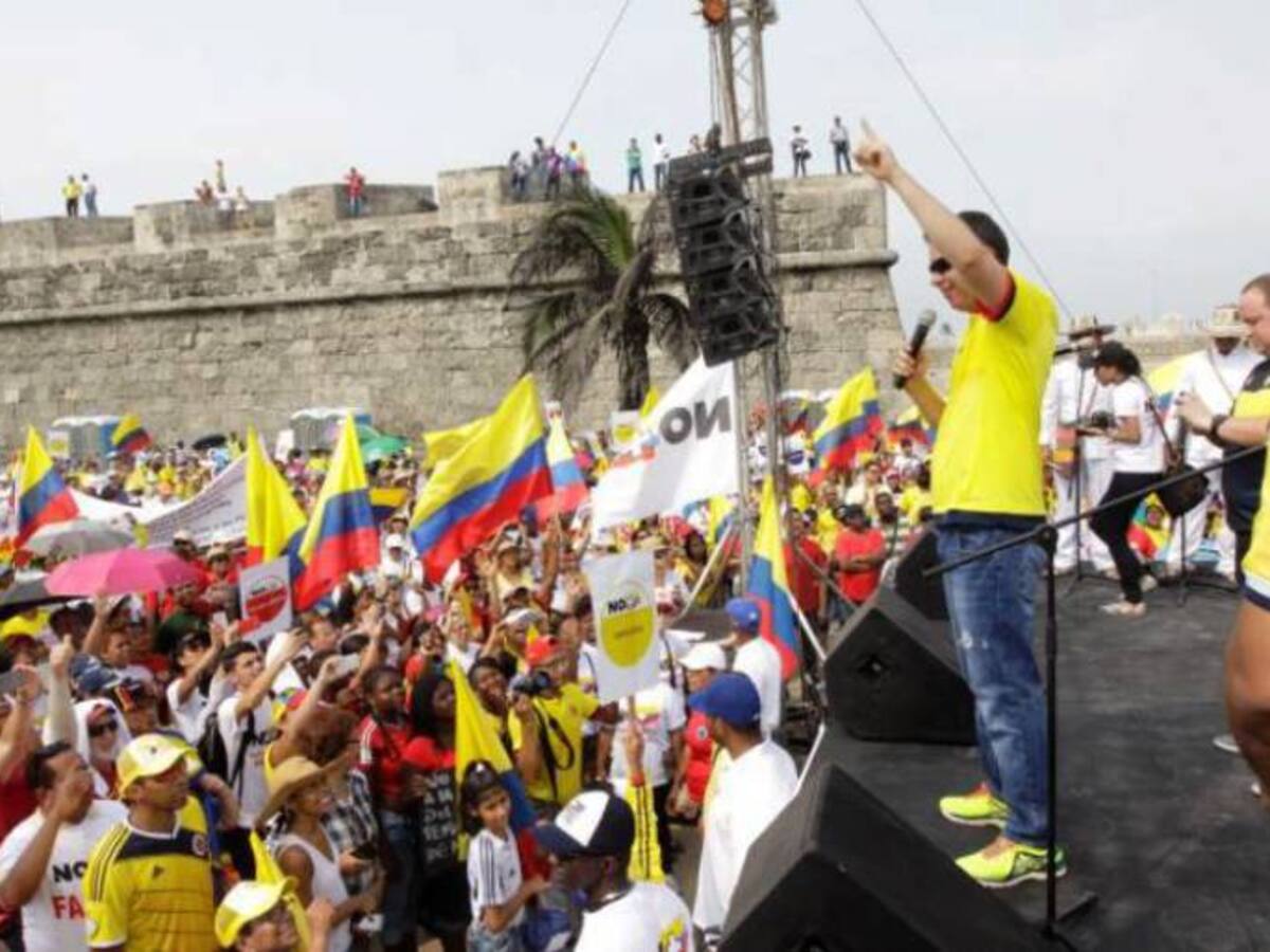 Seguidores del NO en Cartagena cambian actividades por negativa de permisos