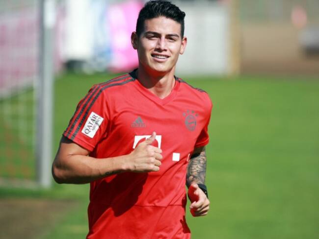 James Rodríguez retornó a los entrenamientos con el Bayern Múnich