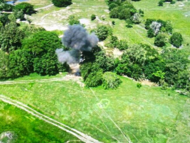 Destruyen una mina ilegal de la banda Criminal "Los Chatas" en Sonsón