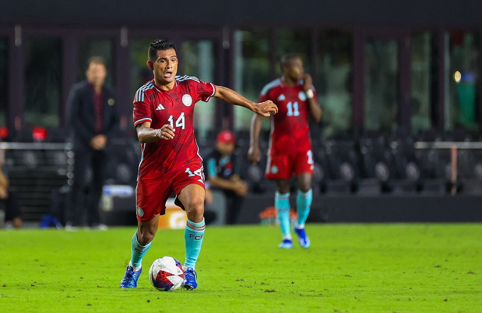 David Mackalister Silva en su debut con la Selección Colombia. (Photo by Chris Arjoon / AFP) (Photo by CHRIS ARJOON/AFP via Getty Images)