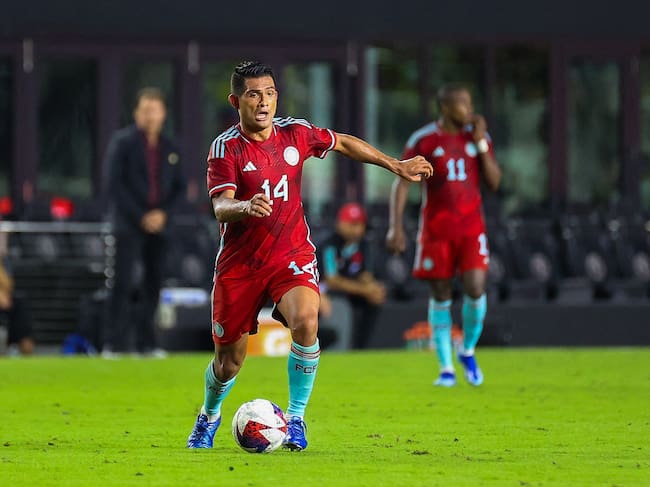 David Mackalister Silva en su debut con la Selección Colombia. (Photo by Chris Arjoon / AFP) (Photo by CHRIS ARJOON/AFP via Getty Images)