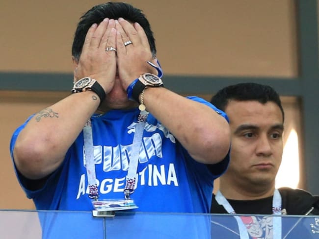 De la euforia a la tristeza: así fue el viacrucis de Maradona en Nizhny