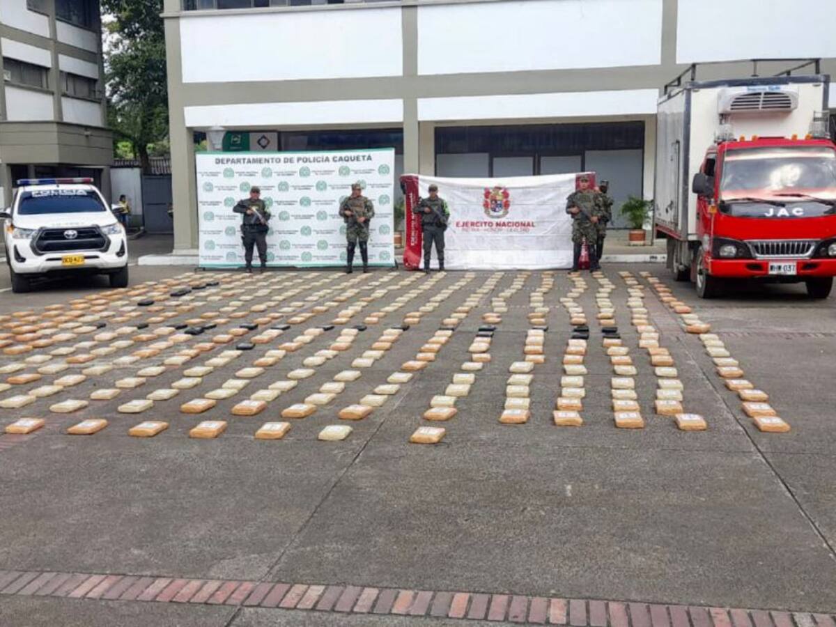 Incautan media tonelada de marihuana en el Caquetá