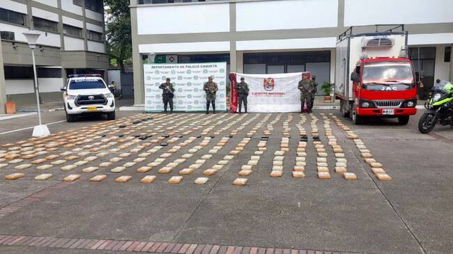 El estupefaciente fue incautado en dos hechos que se registraron sobre la vía Suaza en Florencia.