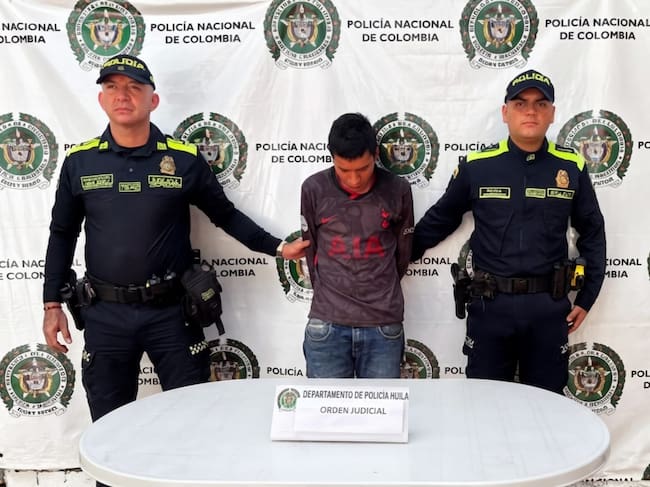 Captura de alias “R15”. Foto Policía Huila