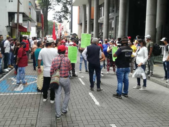 Jornada de protesta de centrales obreras y colectivos sociales en Pereira