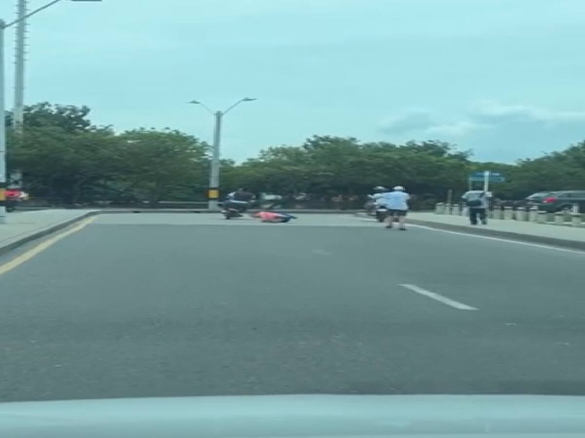 Hombre en moto atracó a turista en el centro histórico de Cartagena