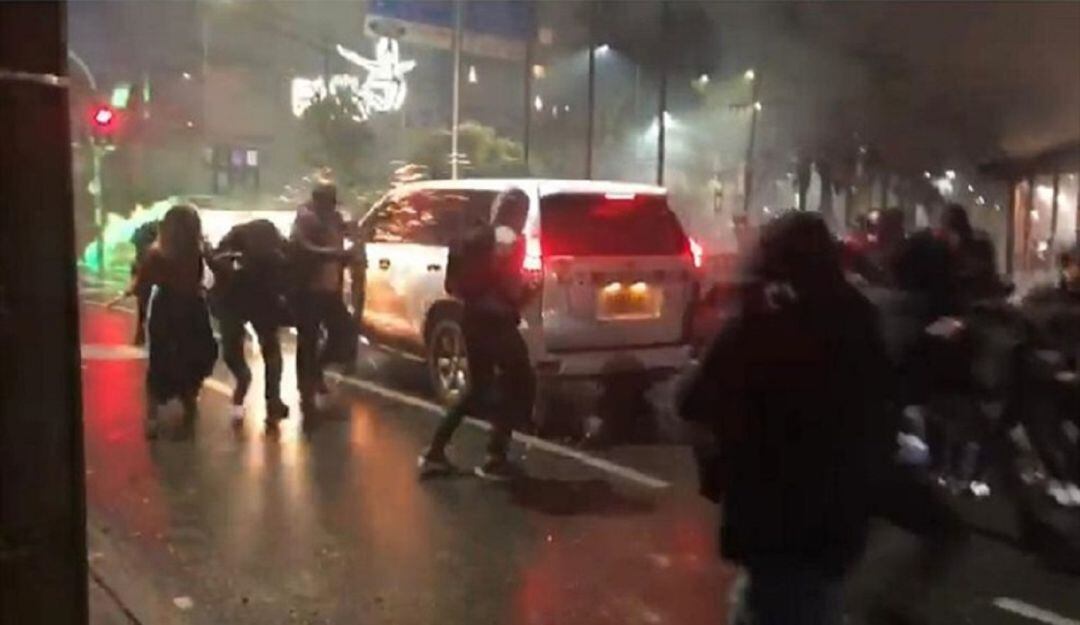 Lugar donde fue atacado el Alcalde de Manizales. Foto: Tomada de redes sociales.