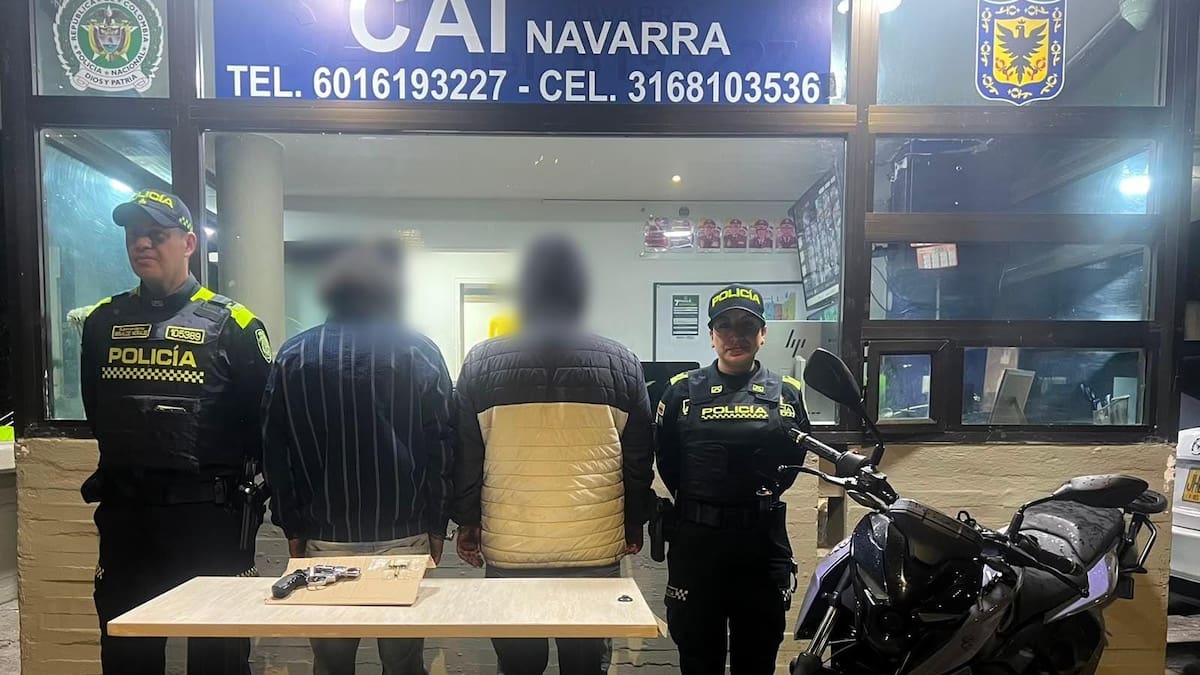 Capturaron a delincuentes que robaban en semáforos de Usaquén: uno portaba brazalete del Inpec