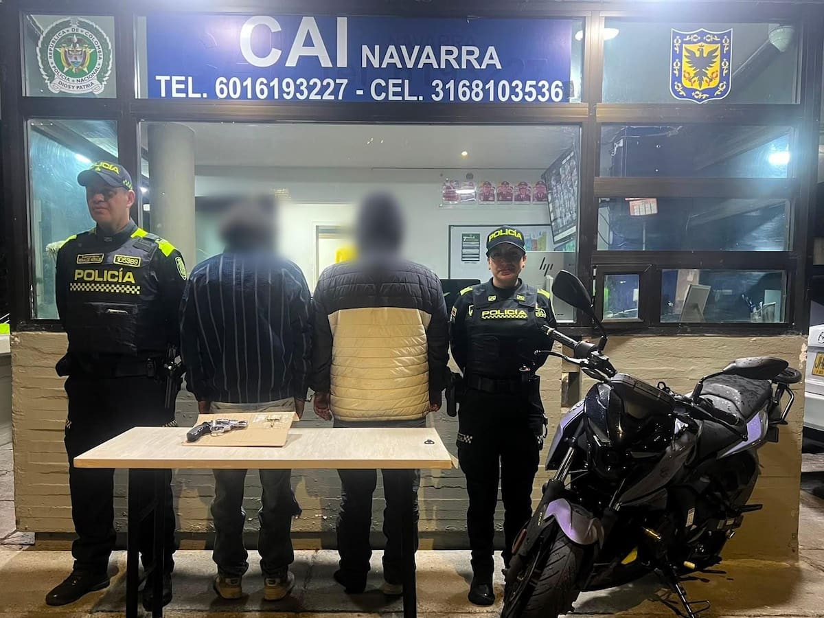 Capturaron a delincuentes que robaban en semáforos de Usaquén: uno portaba brazalete del Inpec