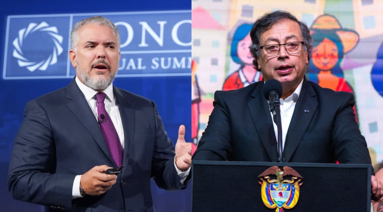 Gustavo Petro e Iván Duque. Foto: Getty Images.