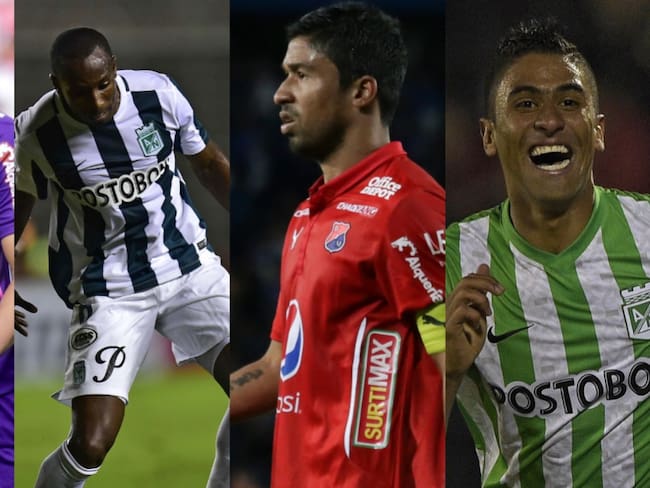 Los últimos 10 jugadores que vistieron las camisetas de Nacional y Medellín