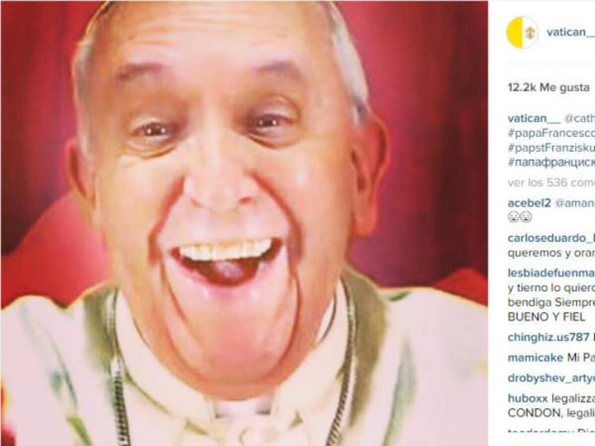 Primera selfie del papa en Instagram no es legítima