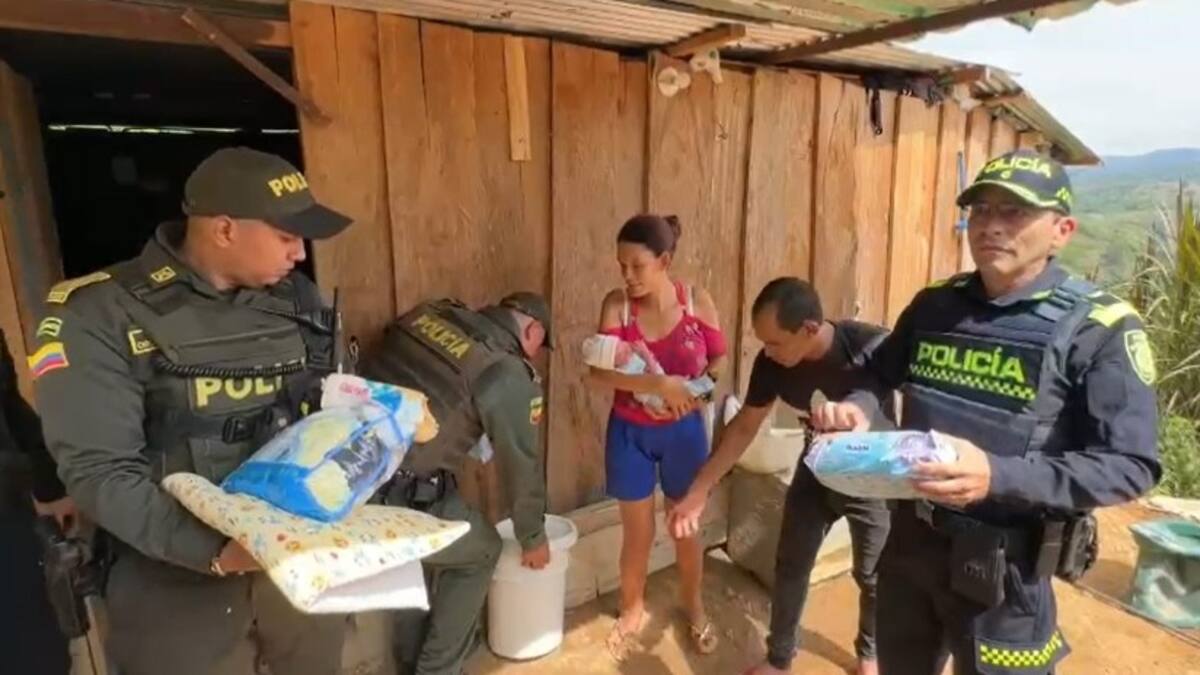 VIDEO: Policías atendieron parto guiados desde un celular