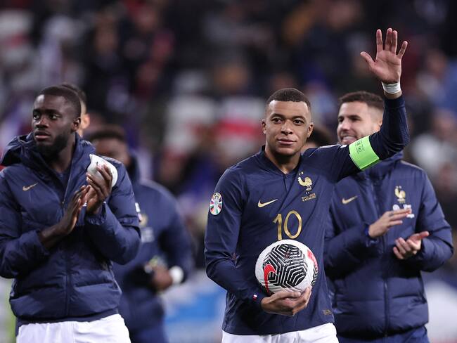 Kylian Mbappé fue uno de los que más goles convirtió en la histórica goleada. (Photo by FRANCK FIFE/AFP via Getty Images)