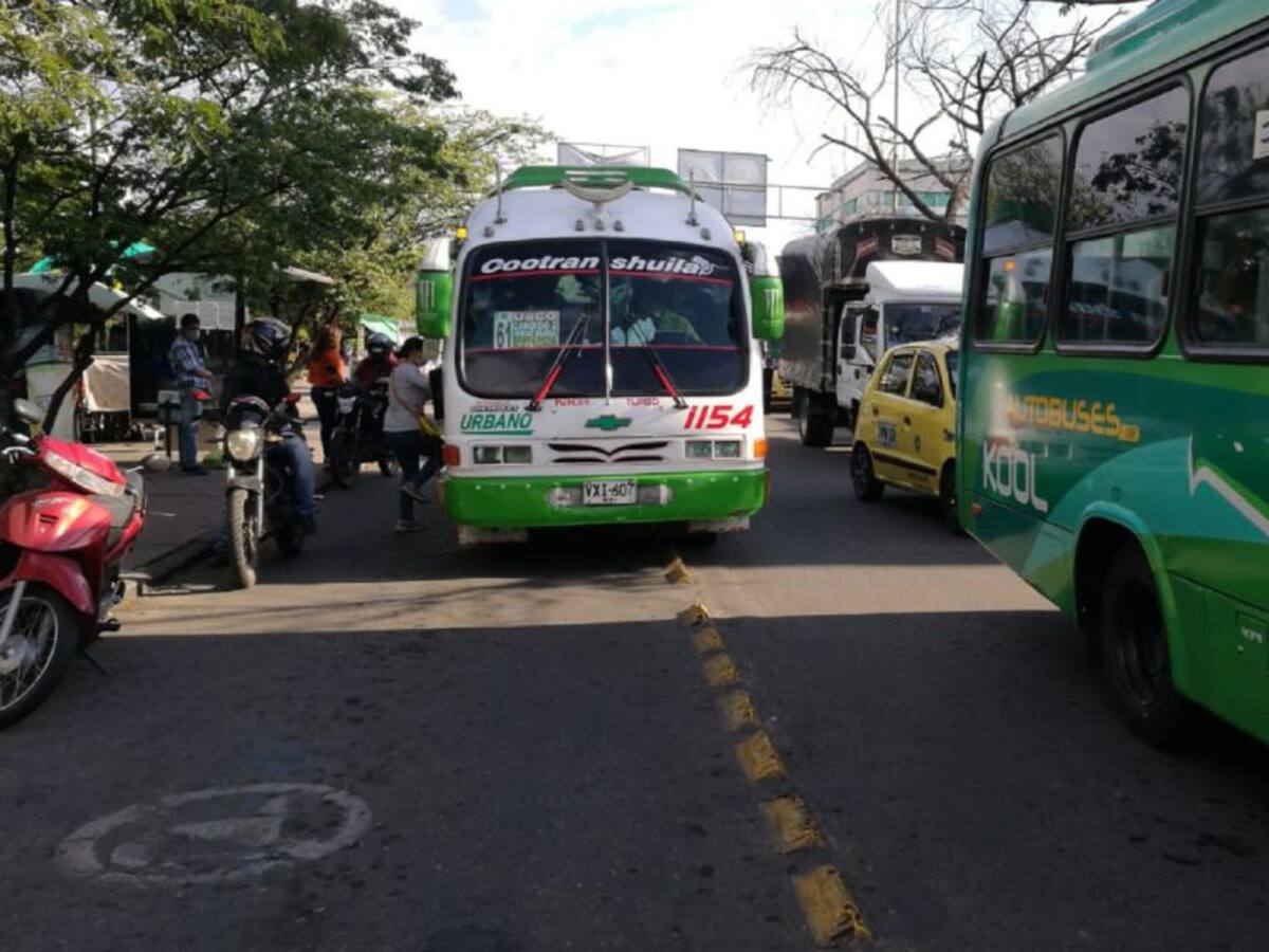 Pérdidas deja el transporte ilegal en Neiva