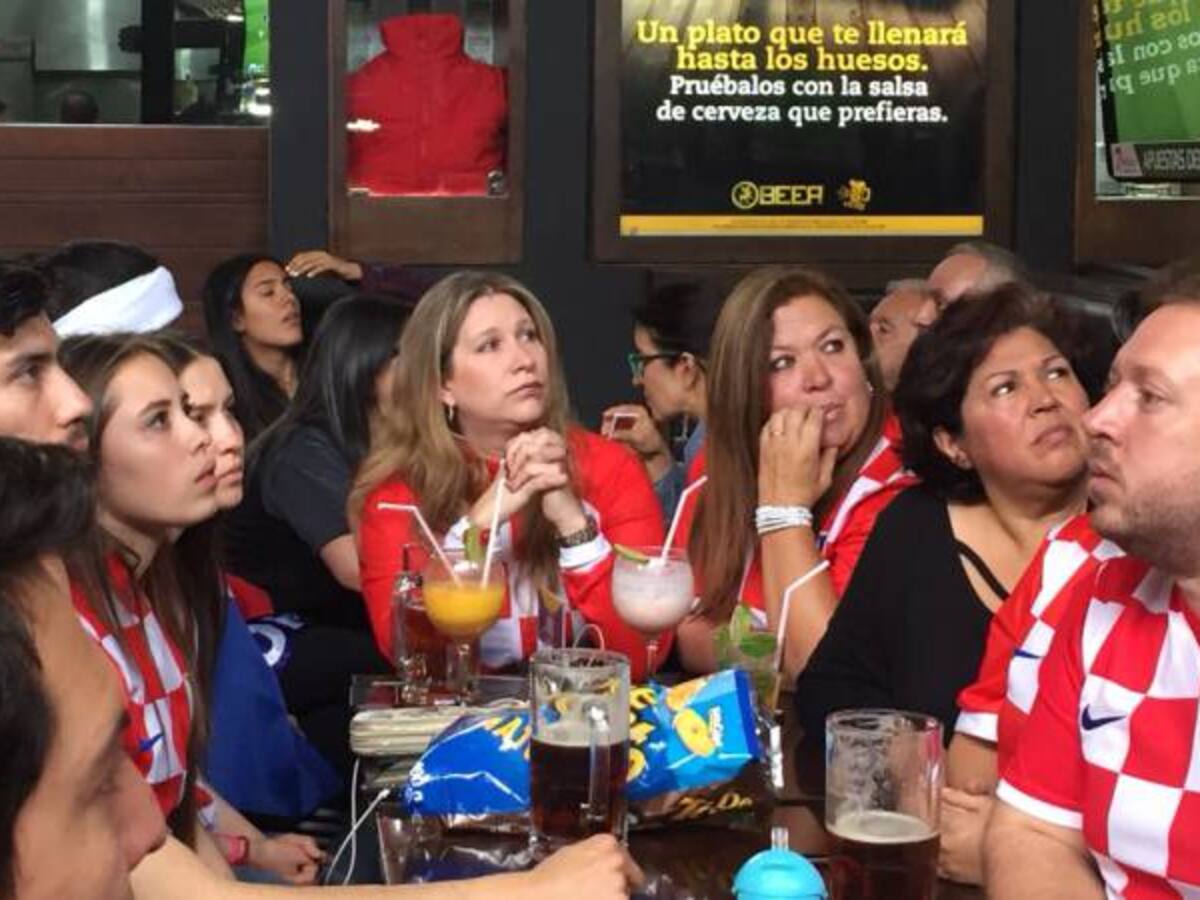 Total desolación de los hinchas croatas en Bogotá