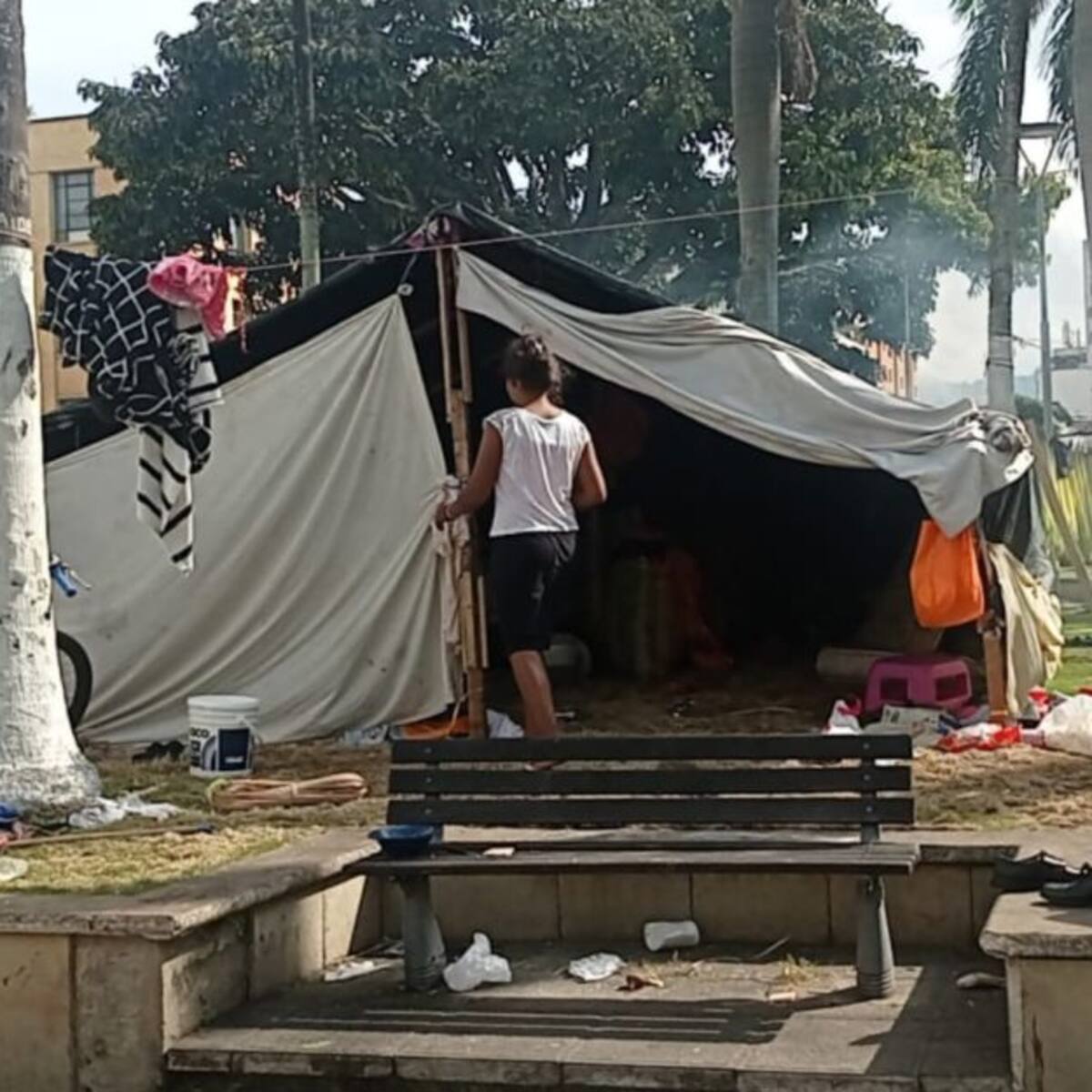No se fueron los Yukpa que ocupan parque de Bucaramanga