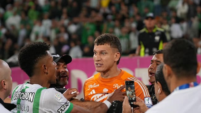 Partido Nacional vs Medellín terminó a los golpes: Aguerre y 2 jugadores de Nacional vieron la roja