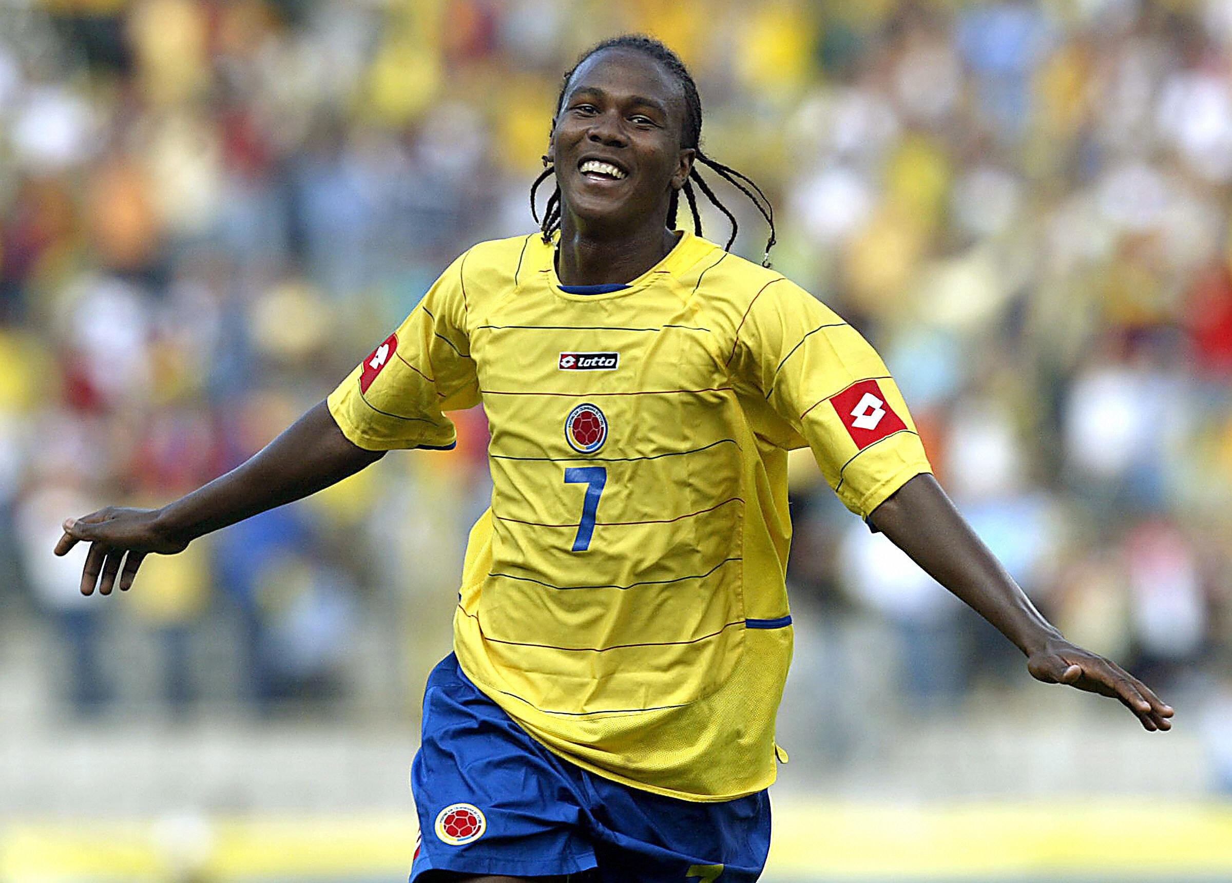 Hugo Rodallega, goleador del Sudamericano Sub-20 con la Selección Colombia. (Photo credit should read RODRIGO ARANGUA/AFP via Getty Images)