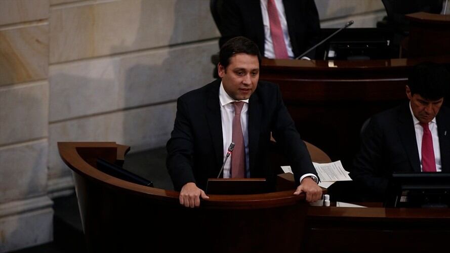 Mauricio Lizcano, presidente del Senado de la República. Foto: Colprensa - Juan Páez