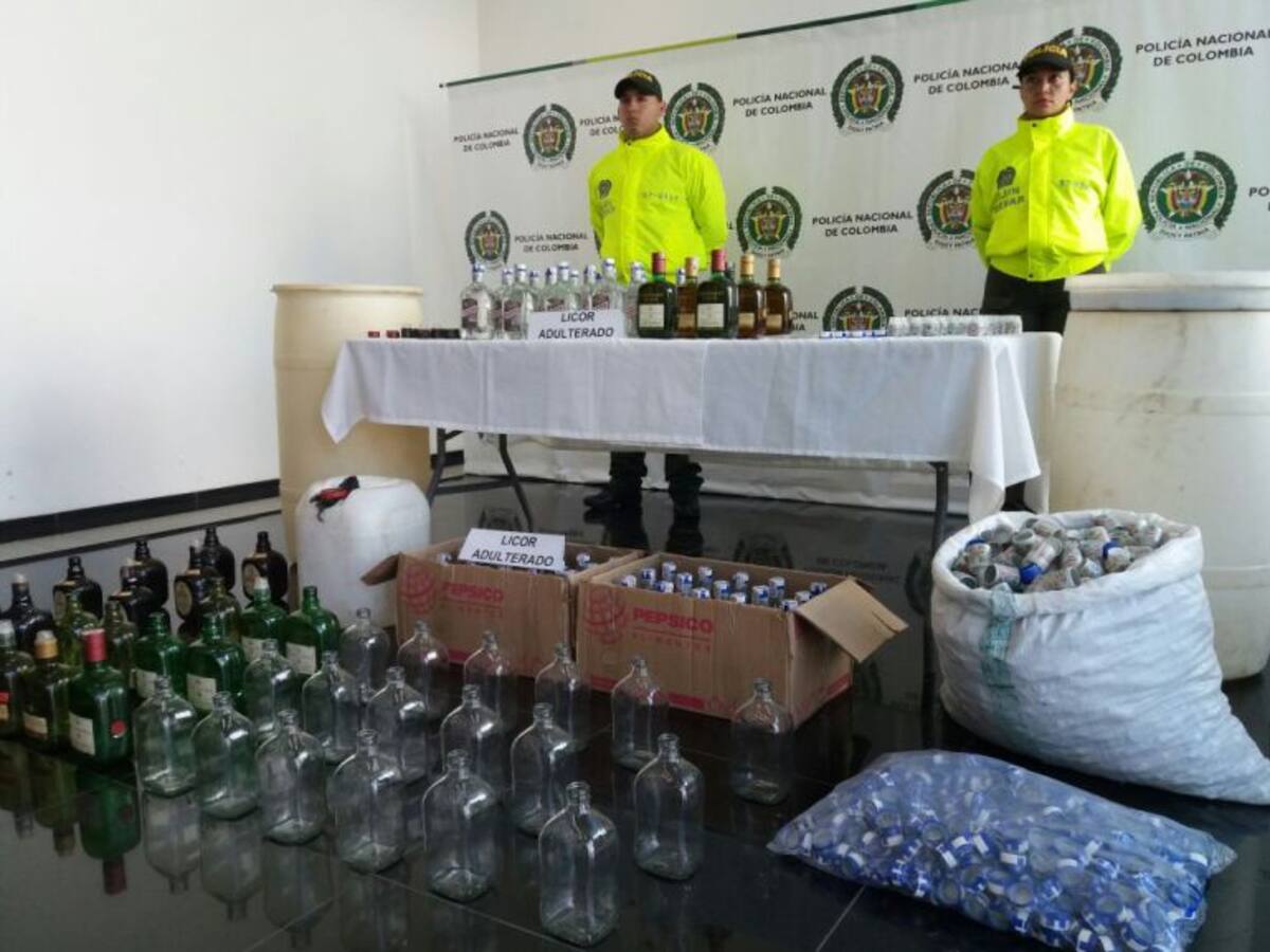 Decomisan licor adulterado en Barranquilla