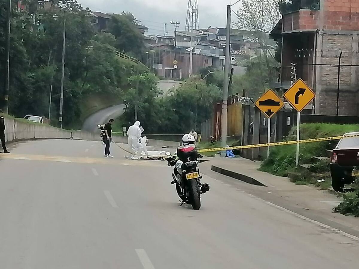 Una persona de nacionalidad extranjera, murió en un accidente en vías de Manizales
