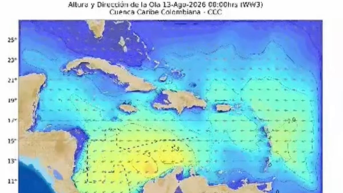 DIMAR advierte aumento de vientos y oleaje en el Caribe: Santa Marta bajo vigilancia