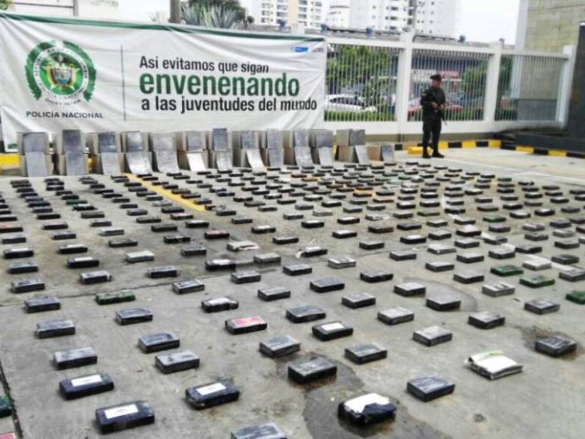 En Cartagena fue incautada más de media tonelada de cocaína