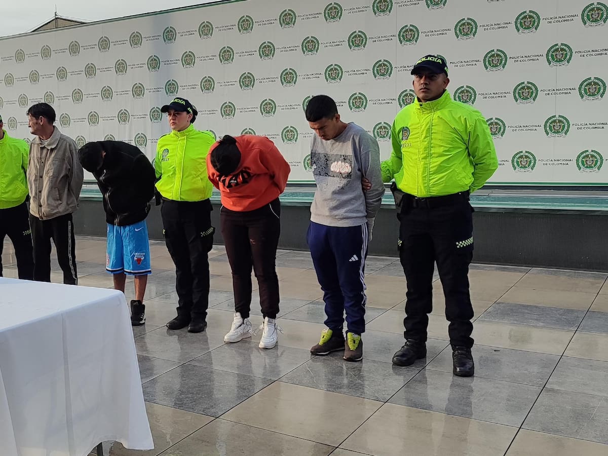 La Policía captura a banda de microtraficantes en Bogotá que usaban a menores de edad