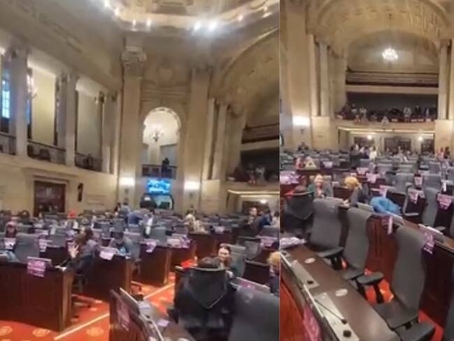 Plenaria Cámara de Representantes. Tomado de: prensa representante Juan Carlos Lozada