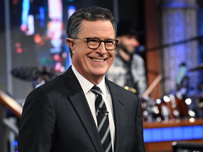 NEW YORK CITY - JULY 15: The Late Show with Stephen Colbert during Monday's July 15, 2024 show. (Photo by Scott Kowalchyk/CBS via Getty Images)