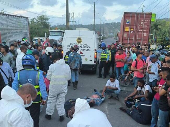 Fuerte accidente de tránsito en Mamonal deja dos fallecidos