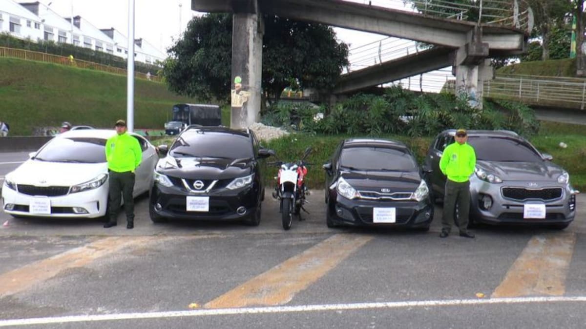 Autoridades recuperaron cuatro vehículos que habían sido hurtados