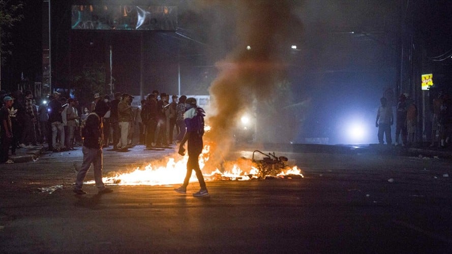 La violencia en Nicaragua causó al menos 10 muertos y cerca de un centenar de heridos. Foto: Agencia EFE
