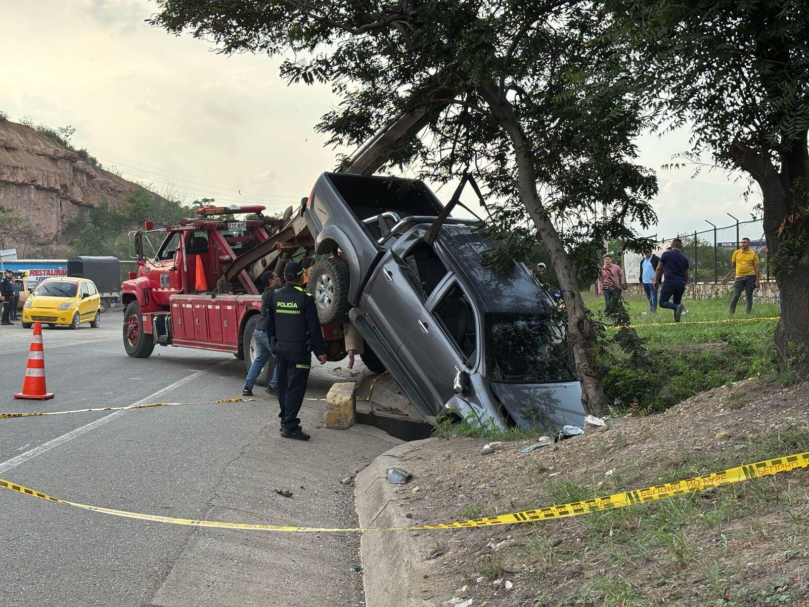 Homicidio en la vía Cúcuta-El Zulia / Foto: Cortesía