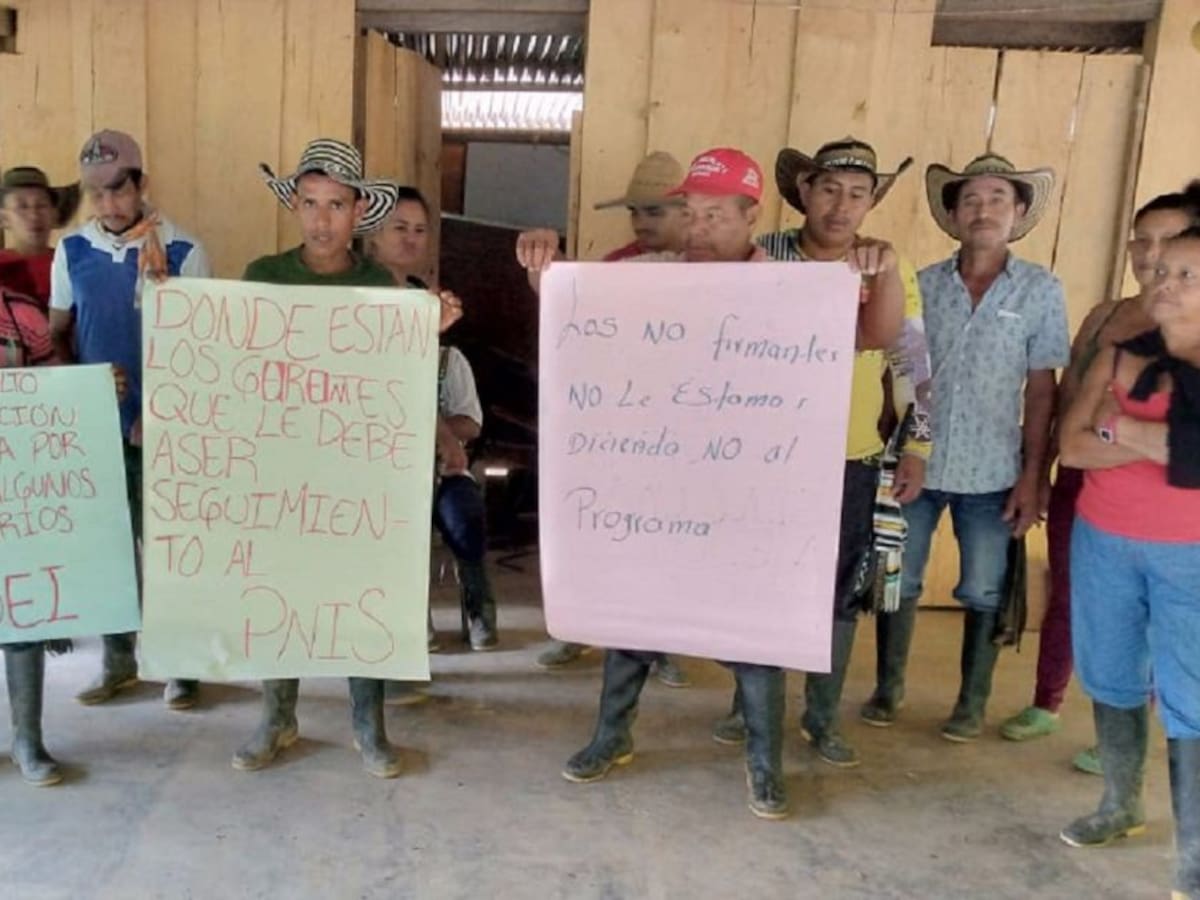 Familias del PNIS en Tarazá nuevamente exigen cumplimiento del gobierno