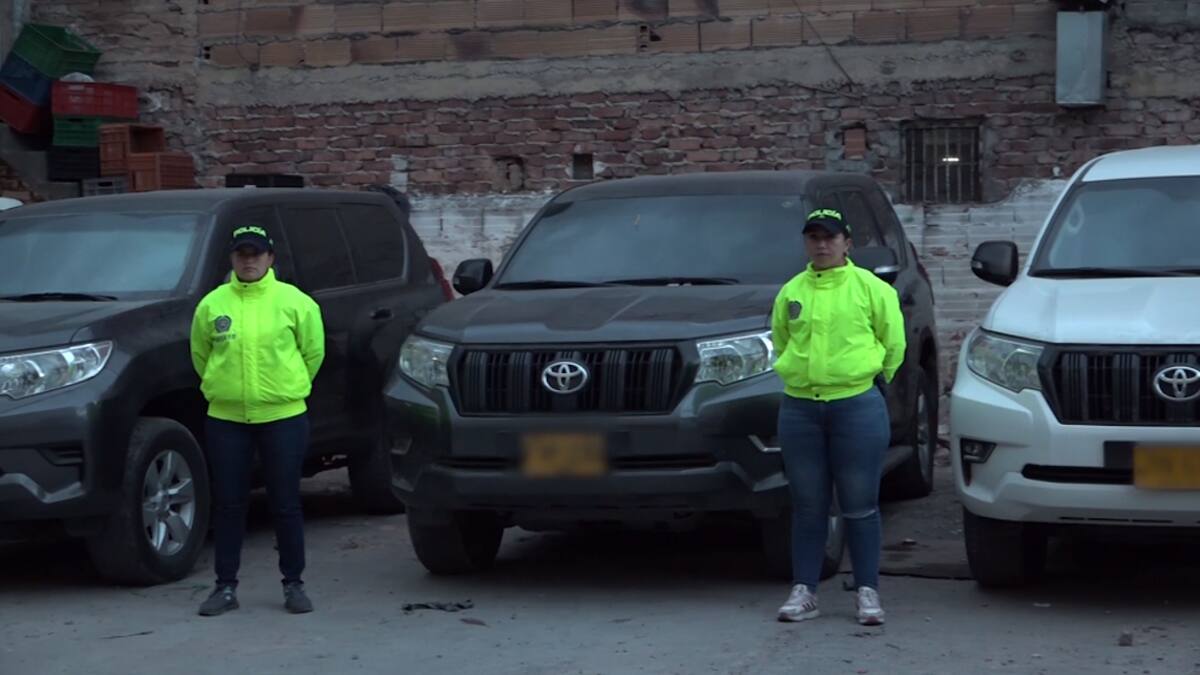 Policía recuperó las 16 camionetas de la UNP que habían sido hurtadas en Suba