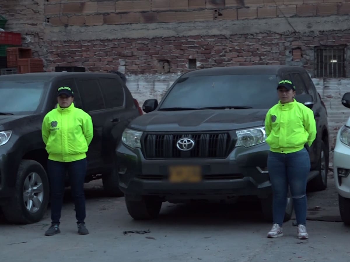 Policía recuperó las 16 camionetas de la UNP que habían sido hurtadas en Suba