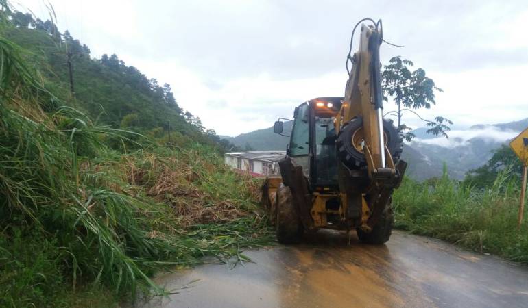 Deslizamiento de tierra en Caldas