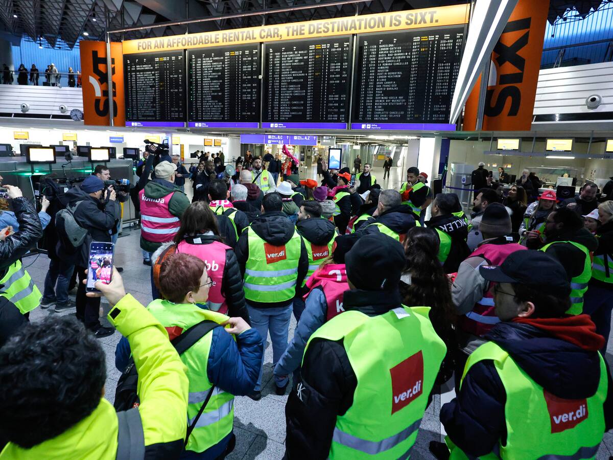 Protestas en Alemania causan cancelación de más de 1.100 vuelos