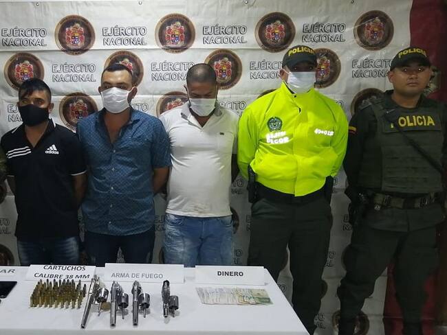 Ejército Nacional capturó a tres presuntos extorsionistas en Montelíbano