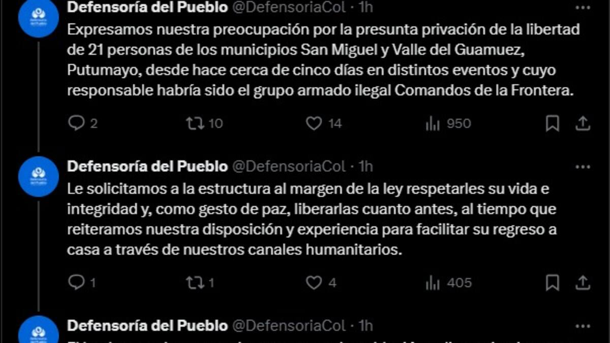 Liberan a más de 20 personas que estaban retenidas por disidencias FARC