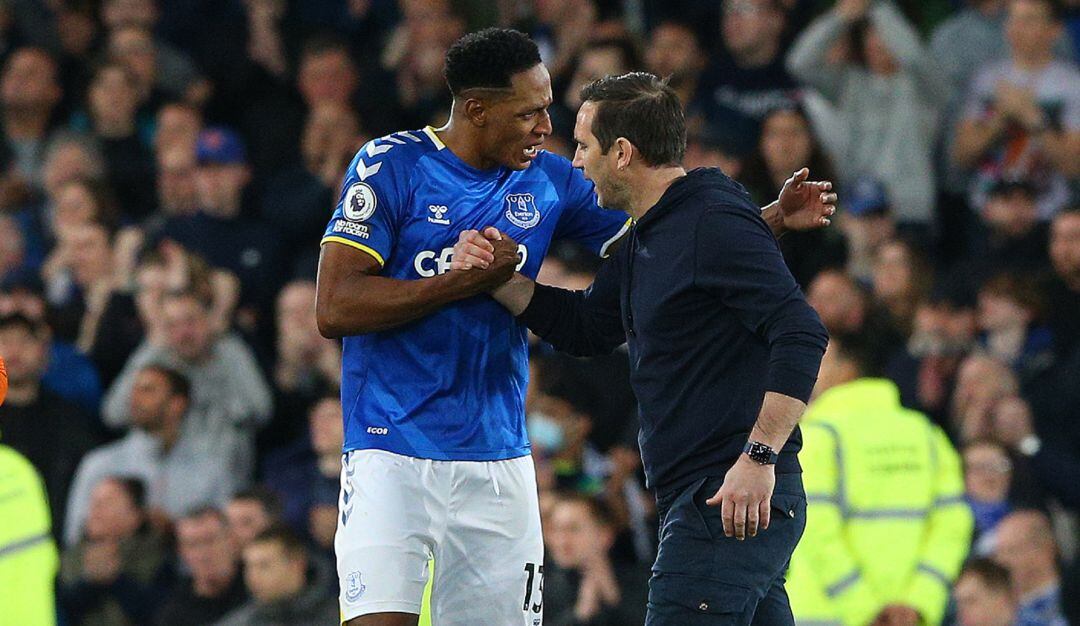 Yerry Mina y Frank Lampard