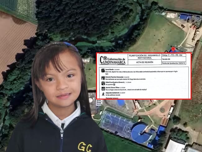 Acta interna del colegio revela detalles sobre la desaparición de Valeria Afanador en Cajicá