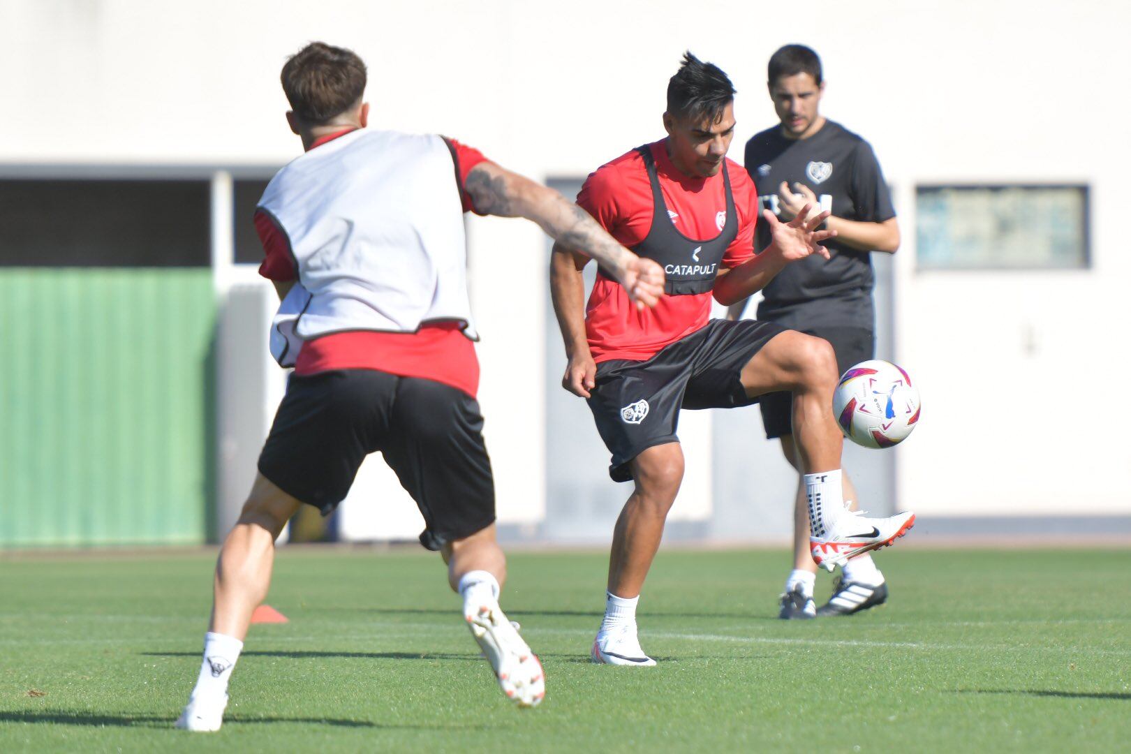 Falcao García, en las prácticas del Rayo Vallecano / Twitter: @RayoVallecano